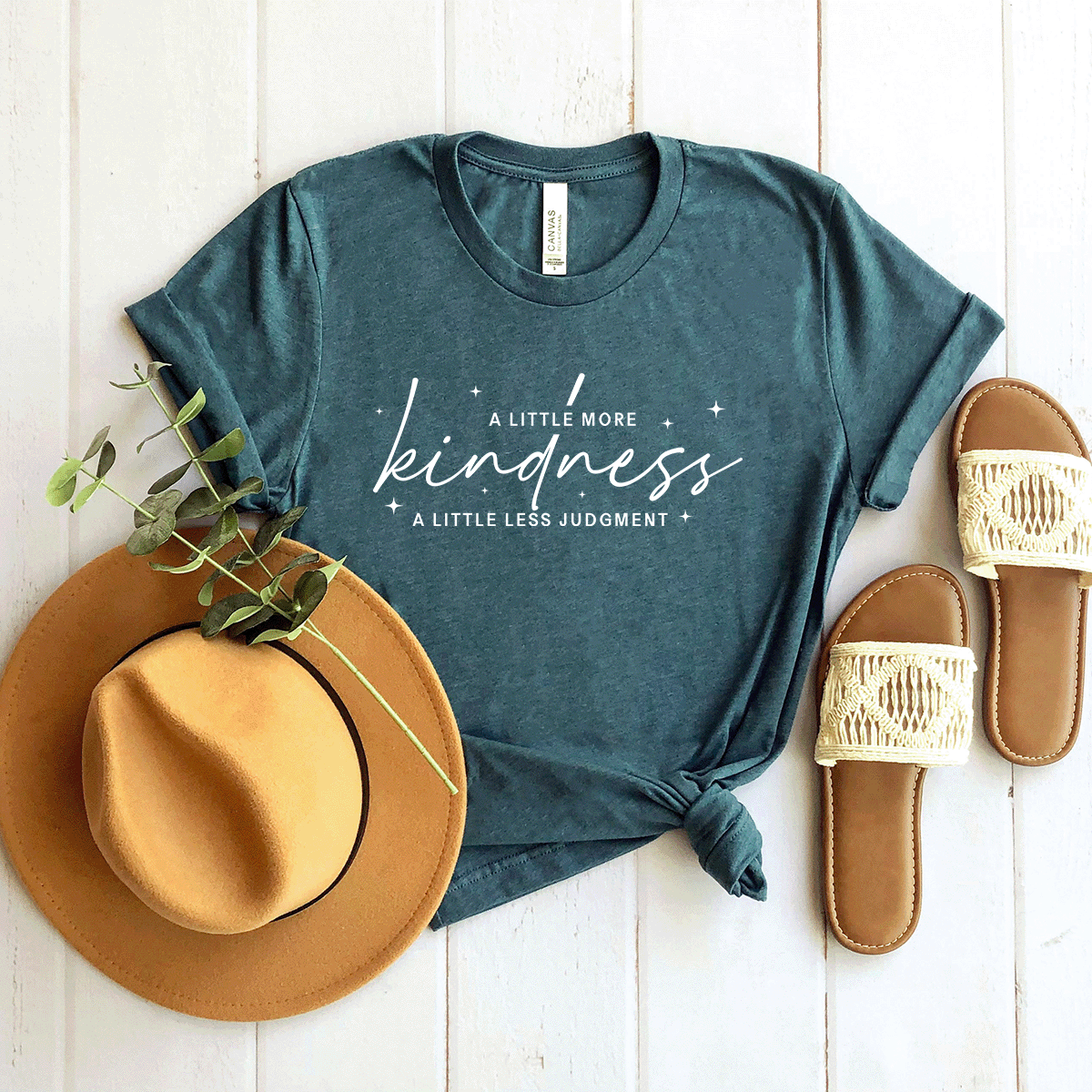 A Little More Kindness, A Little Less Judgment - Bella+Canvas Tee
