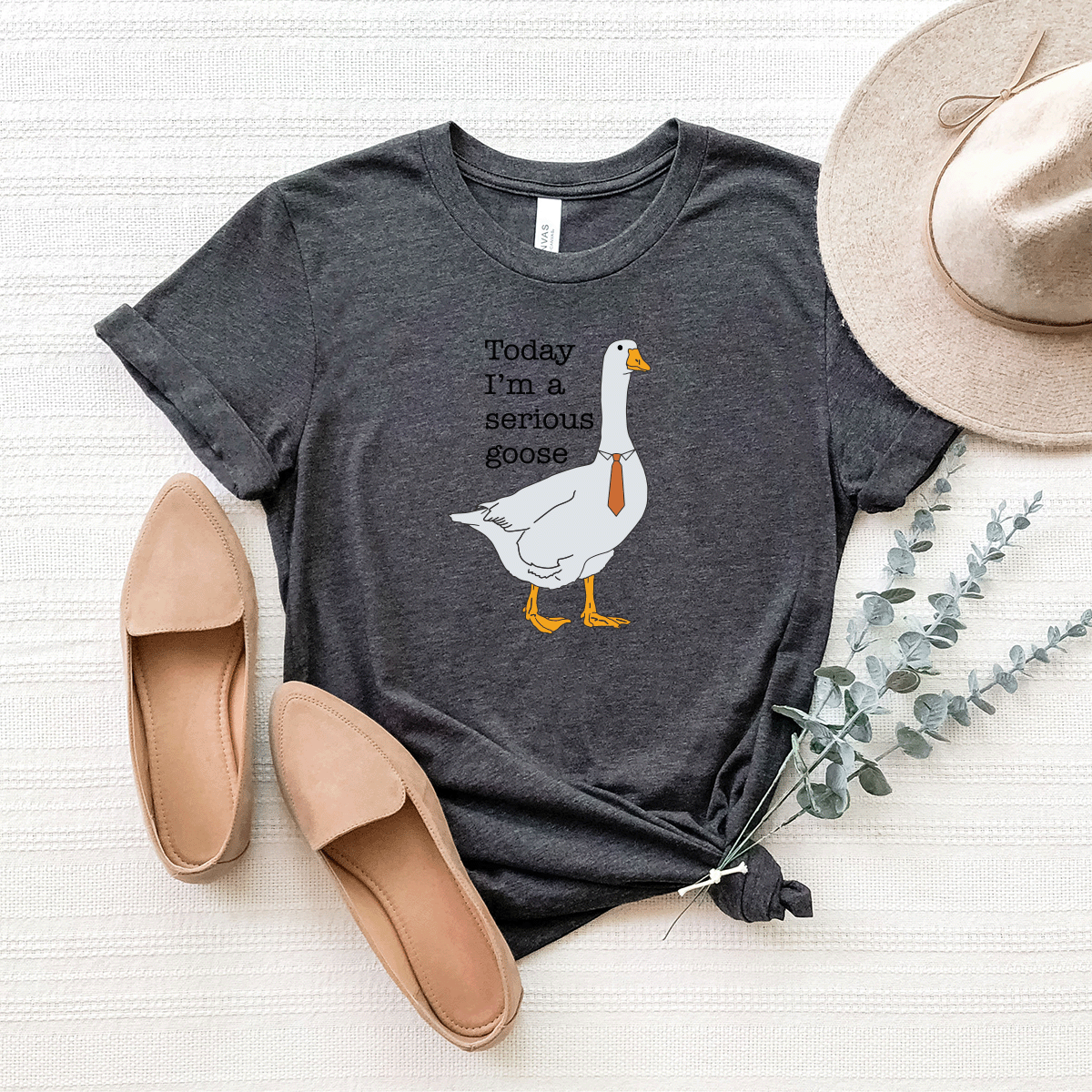 Today I'm A Serious Goose - Bella+Canvas Tee