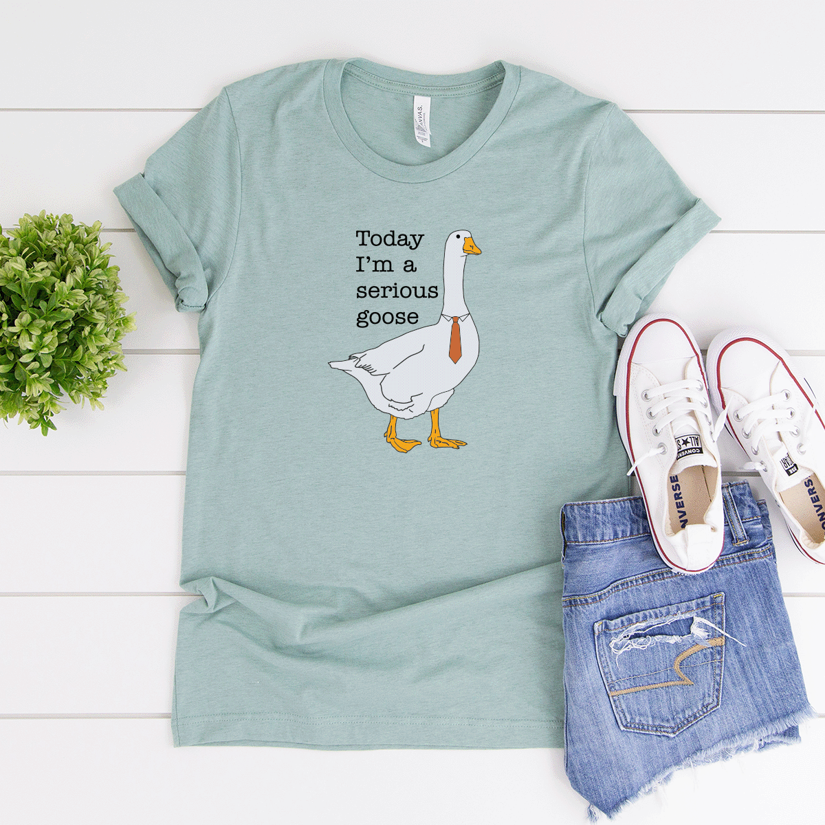 Today I'm A Serious Goose - Bella+Canvas Tee