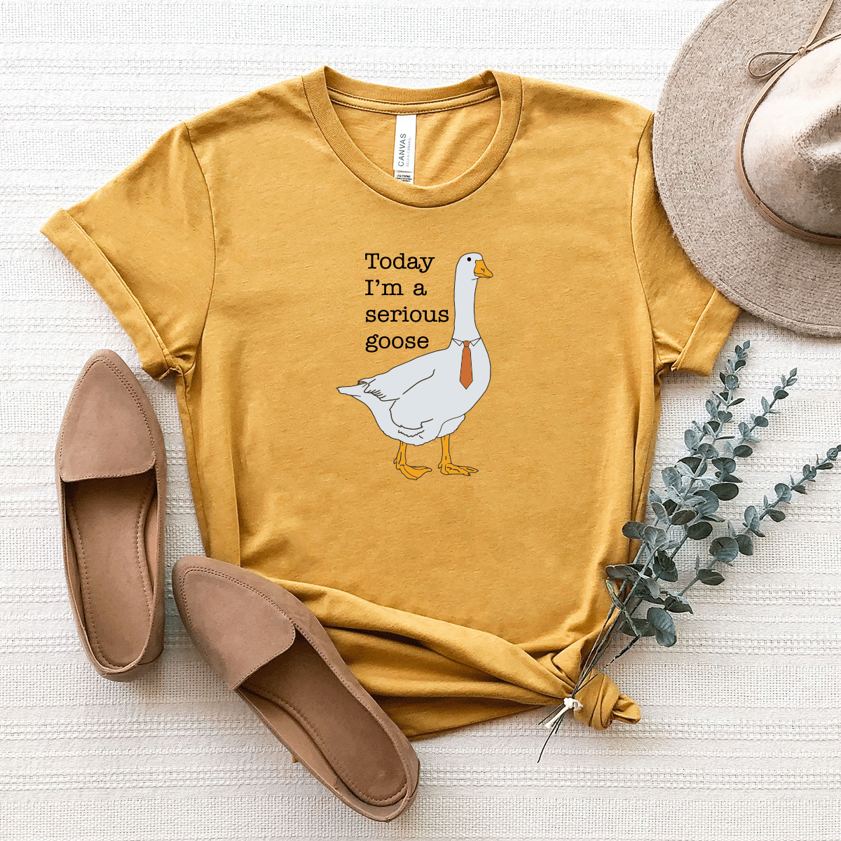 Today I'm A Serious Goose - Bella+Canvas Tee