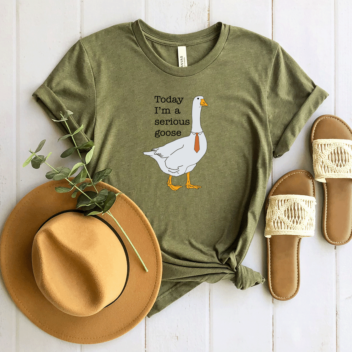 Today I'm A Serious Goose - Bella+Canvas Tee