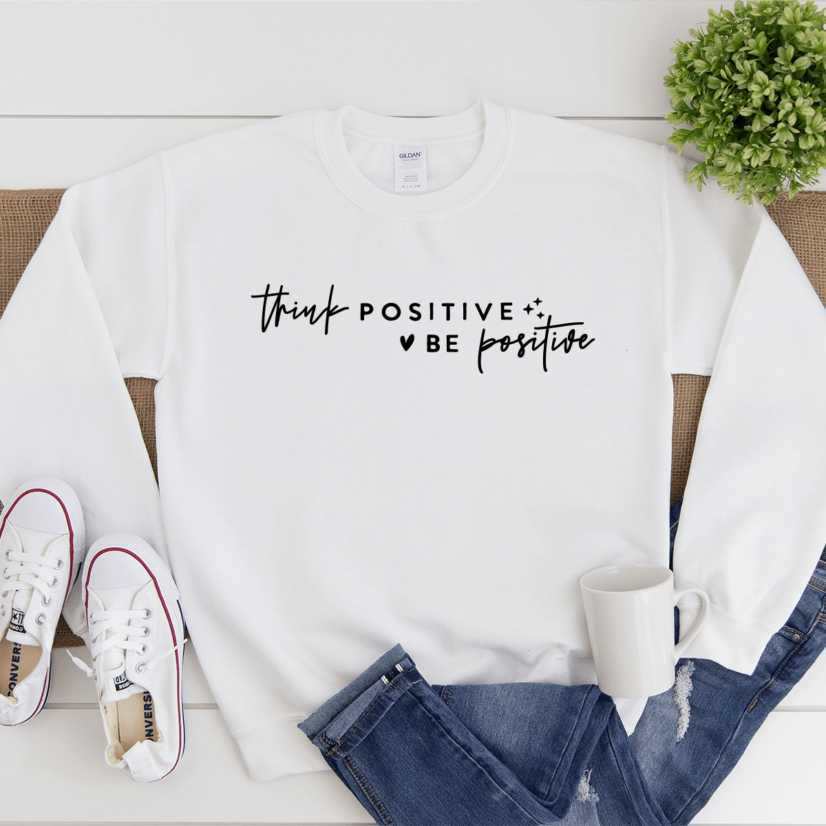 Think Positive, Be Positive - Sweatshirt