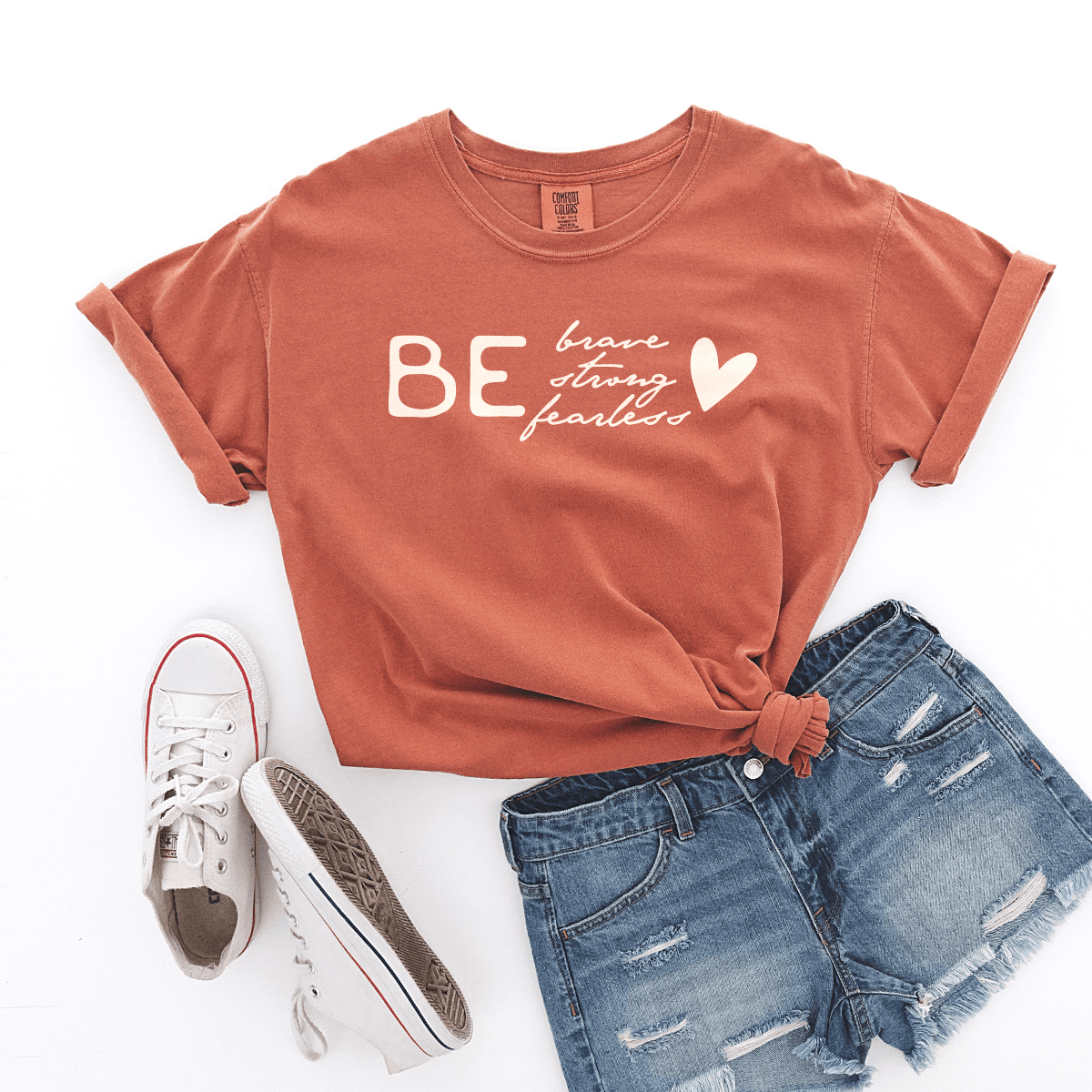 Be Brave, Be Strong, Be Fearless - Premium Wash Tee