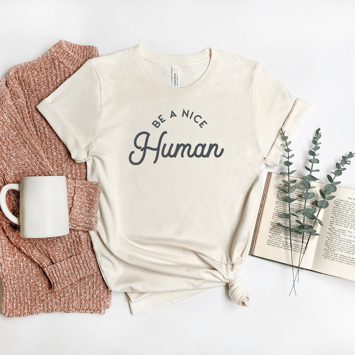 Be A Nice Human - Bella+Canvas Tee