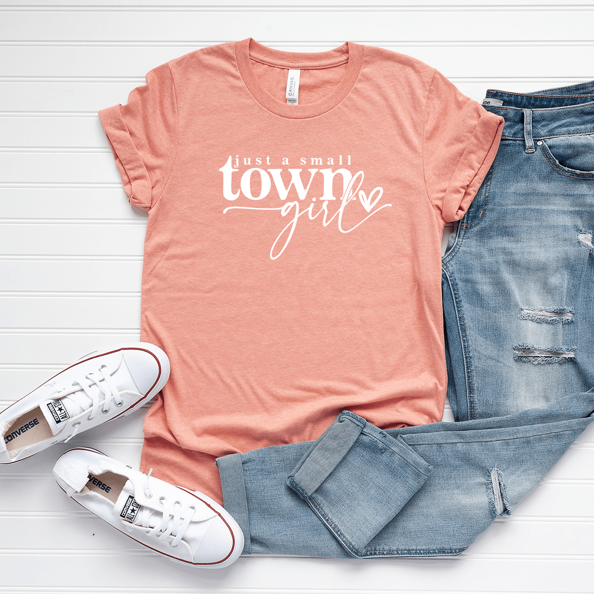 Just A Small Town Girl - Bella+Canvas Tee