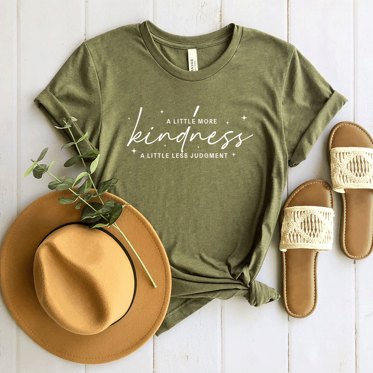 A Little More Kindness, A Little Less Judgment - Bella+Canvas Tee