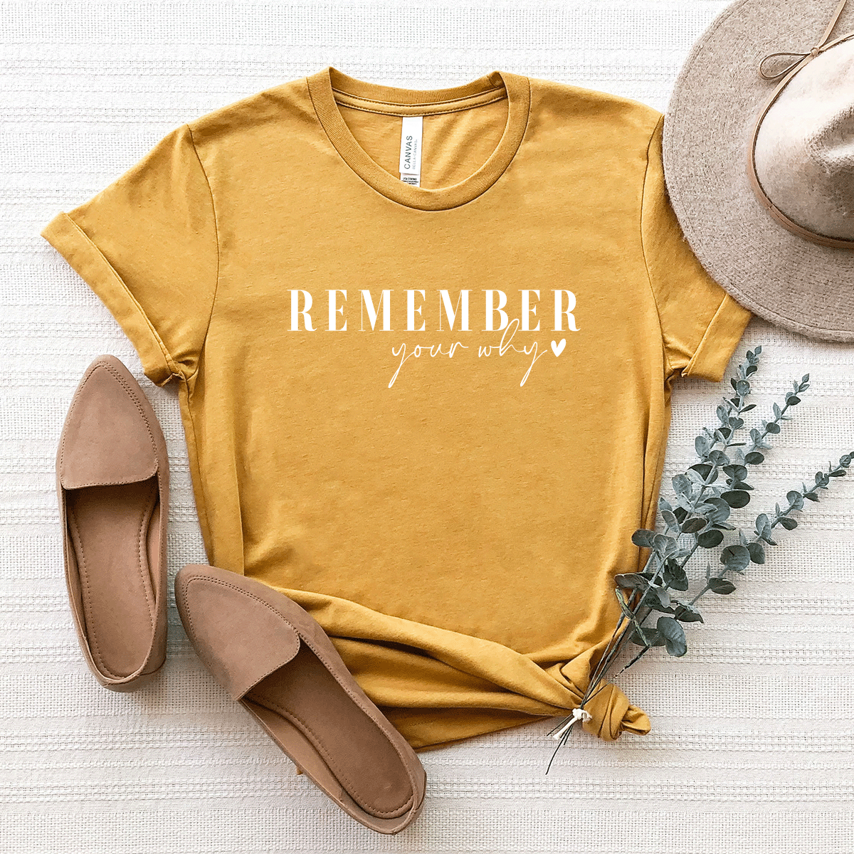 Remember Your Why - Bella+Canvas Tee