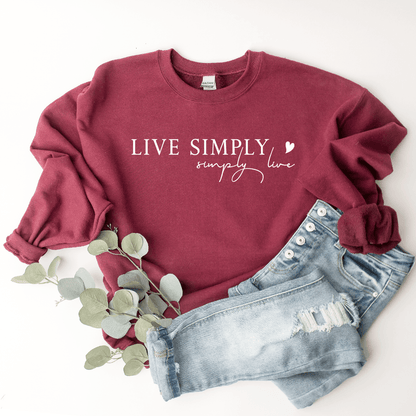 Live Simply, Simply Live - Sweatshirt
