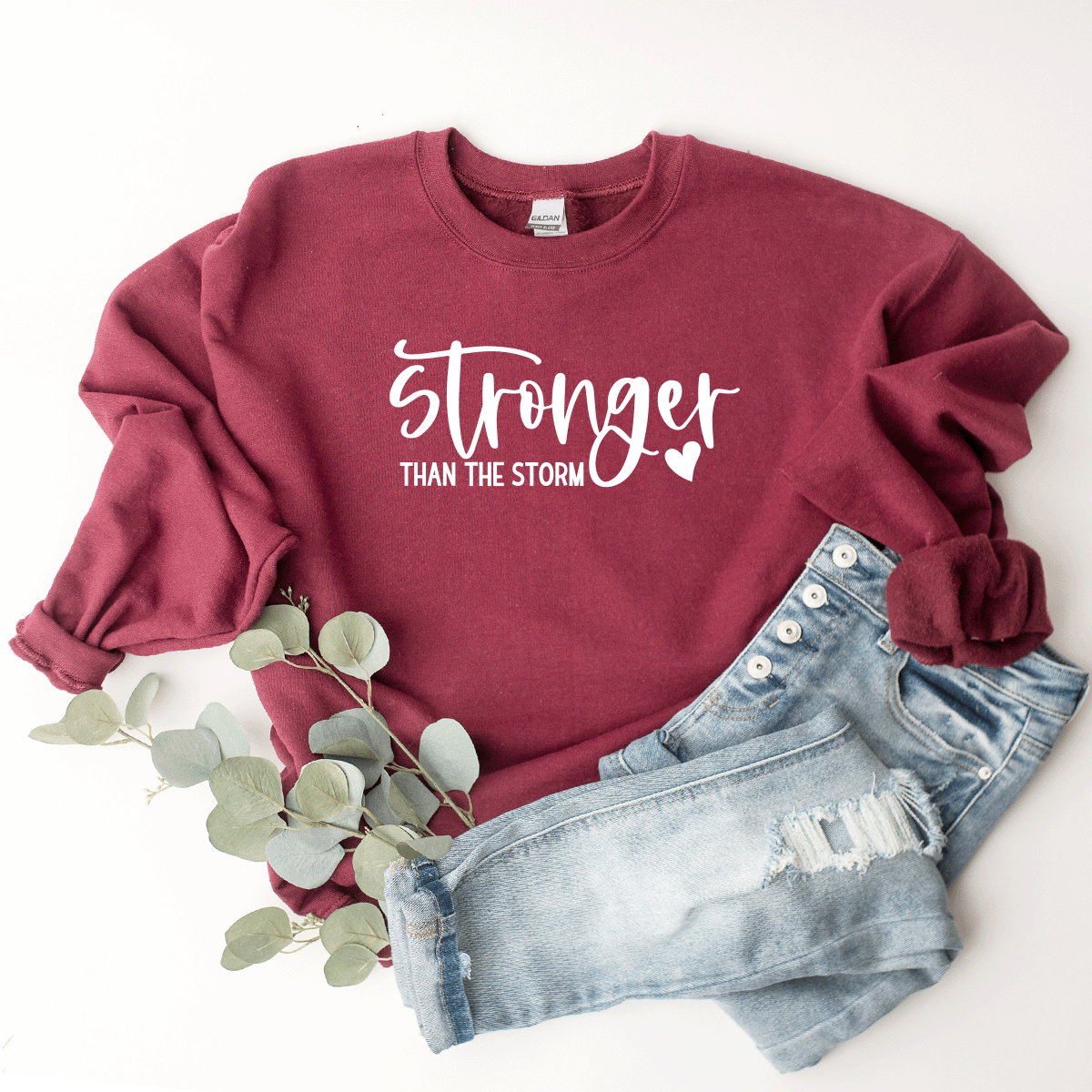 Stronger Than The Storm (Heart) - Sweatshirt